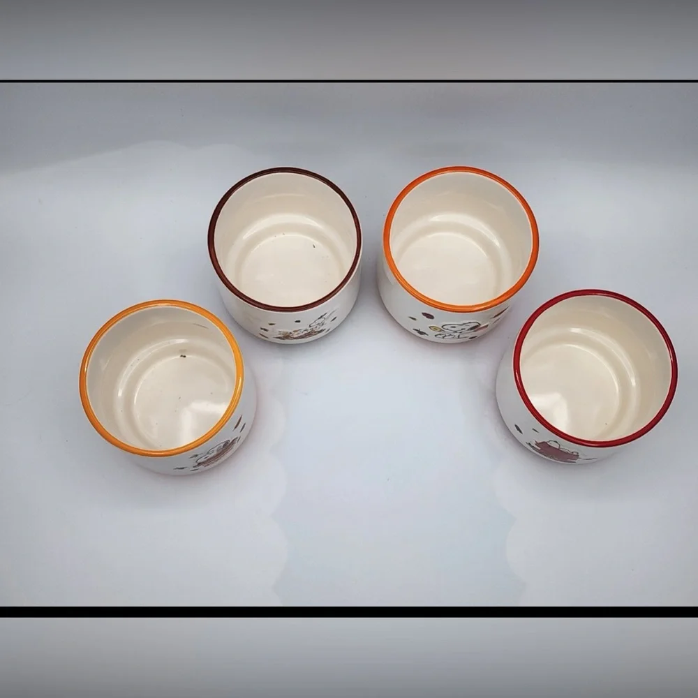 Rae Dunn Peanuts Fall ramekin set of 4 -Brand new!  8oz each - charcuterie cute!